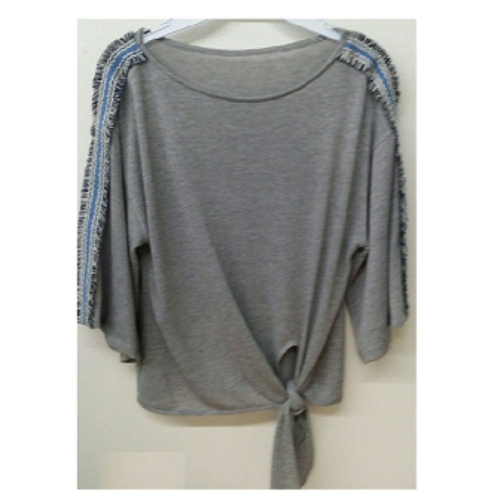 Franne Tie front Sweater Knit Dolman